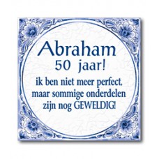 Delfts Blauwe Tegel 51: Abraham 50 jaar!